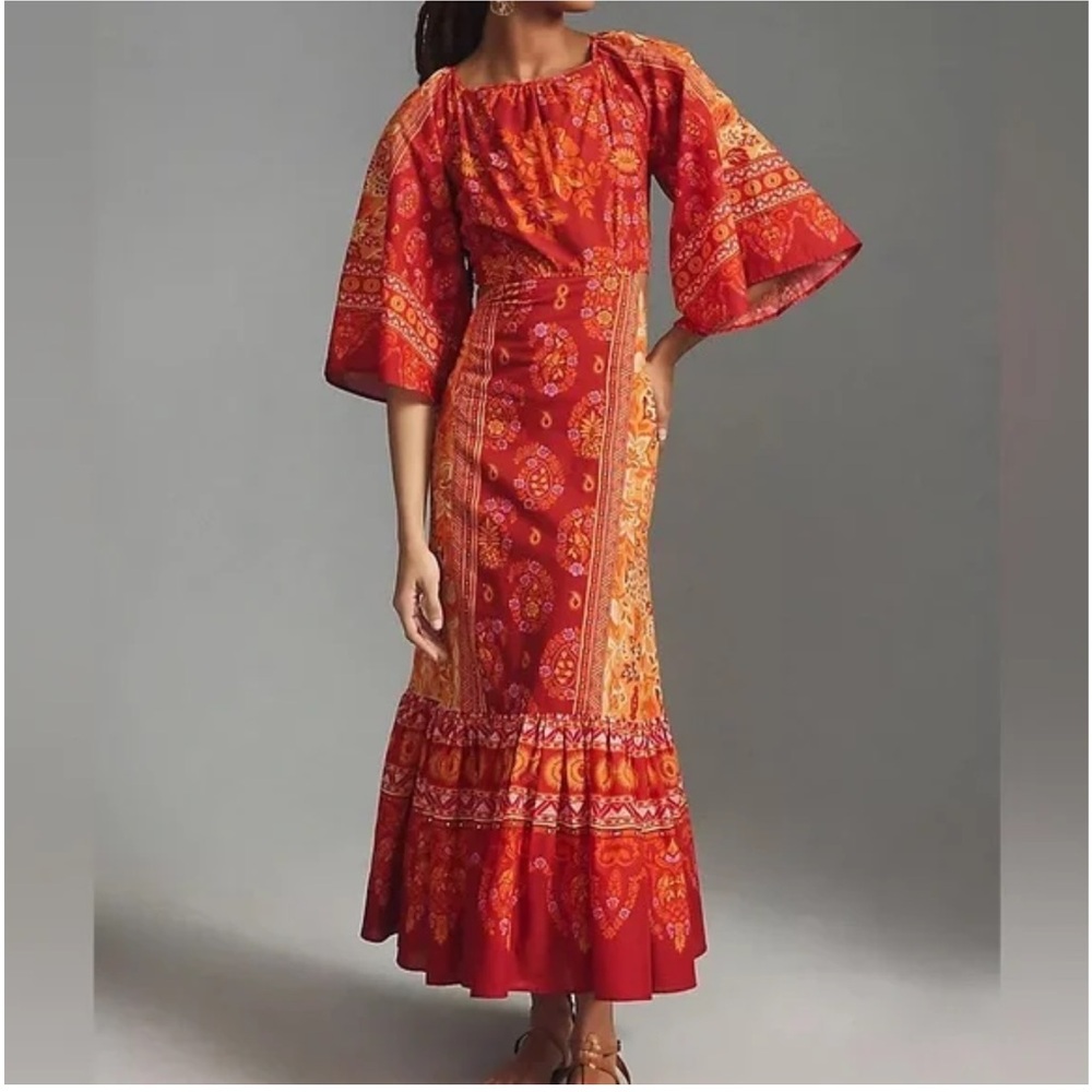 FARM RIO Combuco Cutout Maxi Dress Back‎ Cut Out Size XS